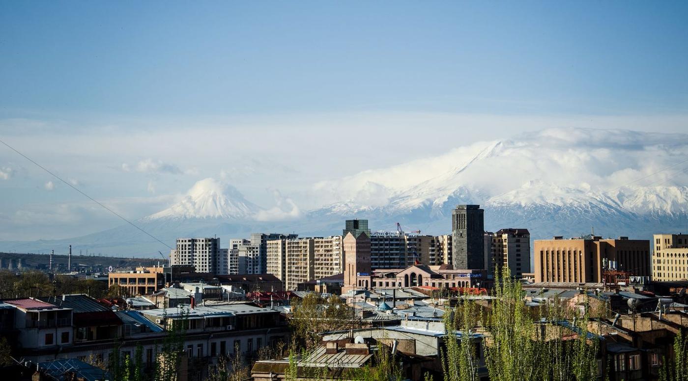 نمای شهر ایروان ارمنستان برای سرمایه گذاری ملک