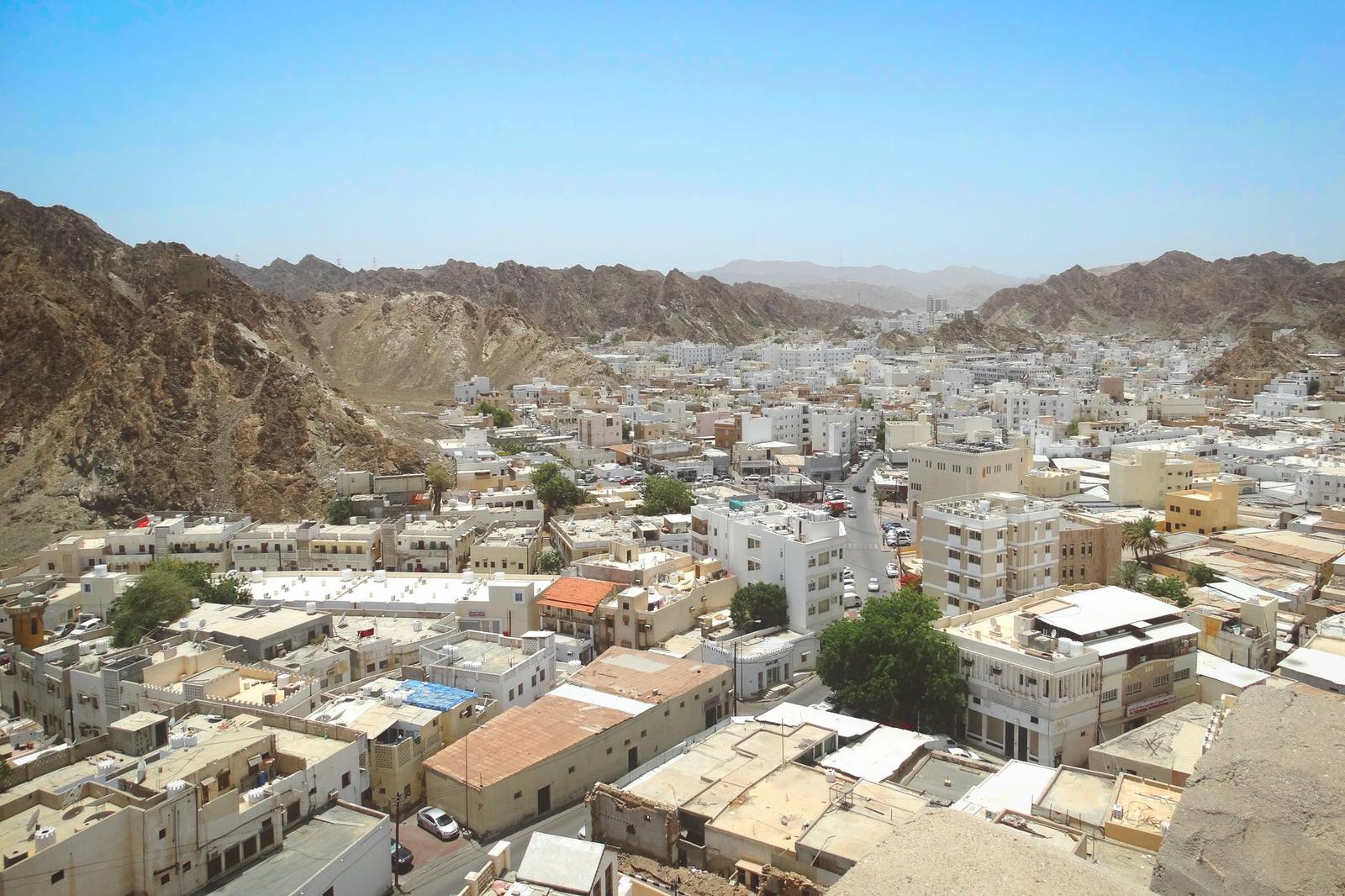 نمایی از شهر مدرن مسقط پایتخت عمان