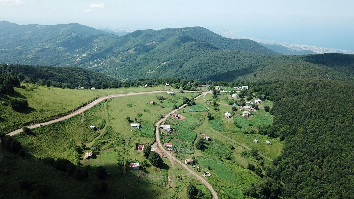 نقشه جغرافیایی ترکیه و گرجستان